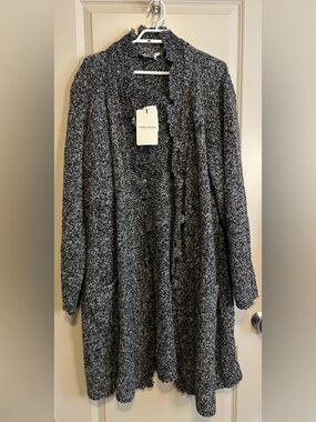 Marina Rinaldi NWT Alpace Bkend Madesimo Cardigan Sweater Size XL
